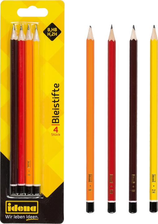 Productafbeelding Idena Potlood 4s H/HB/B/2H FSC100% (B, H, 2H, HB, 4 x)
