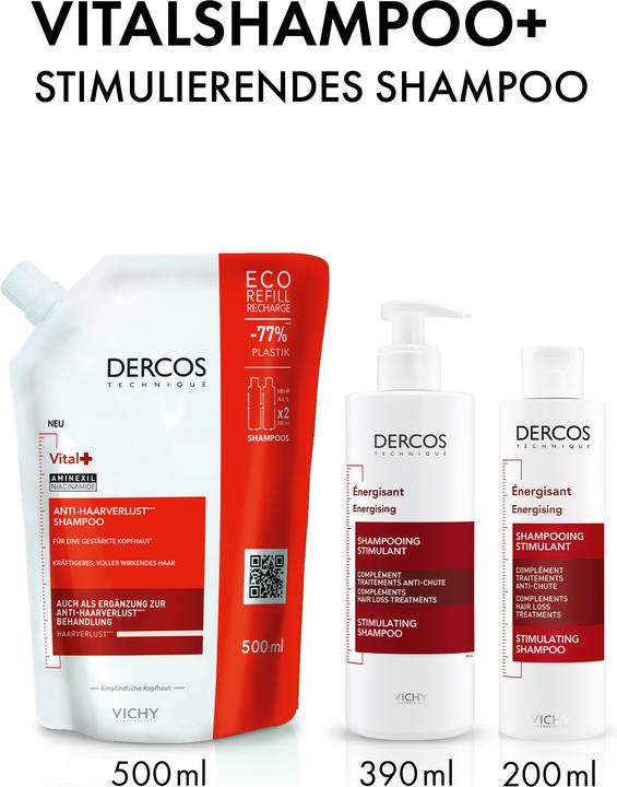 Produktbild Vichy Dercos Vital (500 ml, Flüssiges Shampoo)