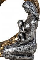 Produktbild IKO Herz-Skulptur mit Mutter & Kind h=17,5cm b=21cm