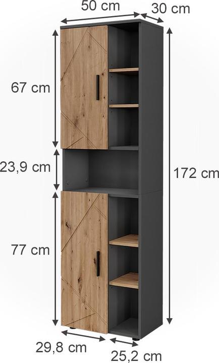 Actual product image Vicco Irma (50 x 30 x 172 cm)