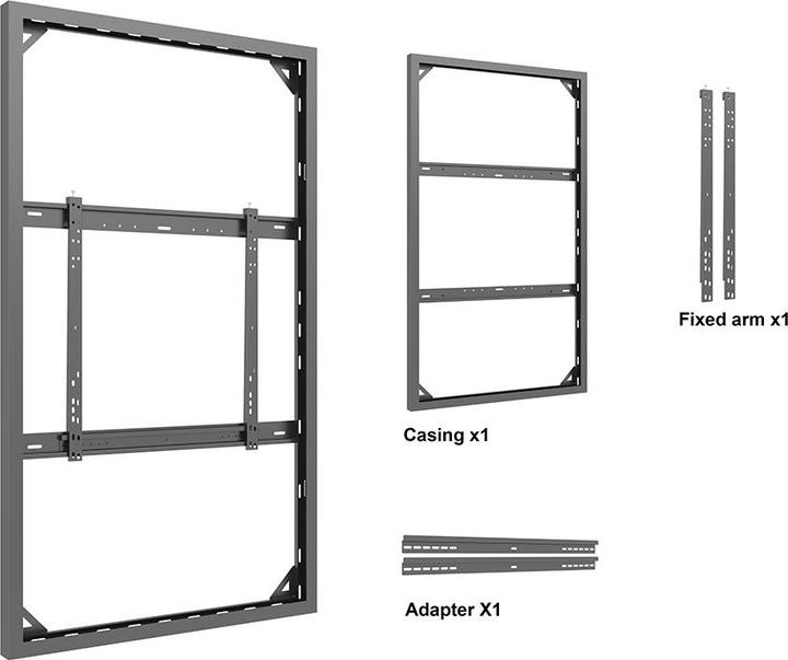 Produktbild Multibrackets Monitor Rahmen Slim, Wandmontage, 75"/2384