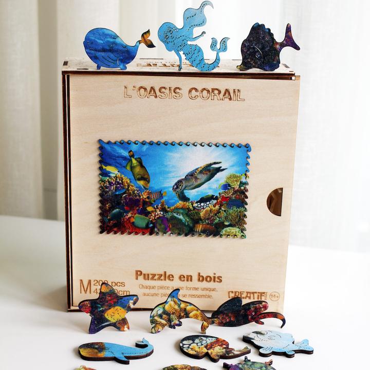 Immagine prodotto Creatif'Puzzle Puzzle in Bois "Creatif Puzzle" - Taille Moyenne (200 pezzi)
