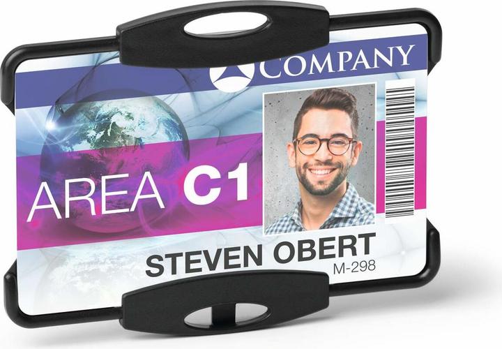 Actual product image Durable Badge holder "ECO", for 2 cards, black