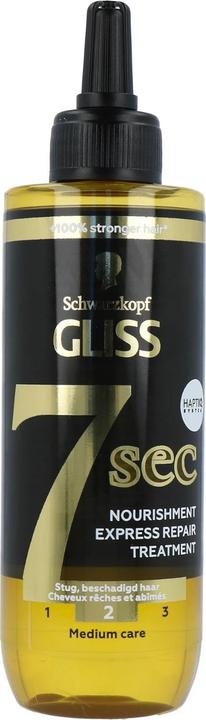 Actual product image Schwarzkopf Gliss Kur 7 Sec Express Repair Treatment Oil Nutritive 200 Ml (200 ml)