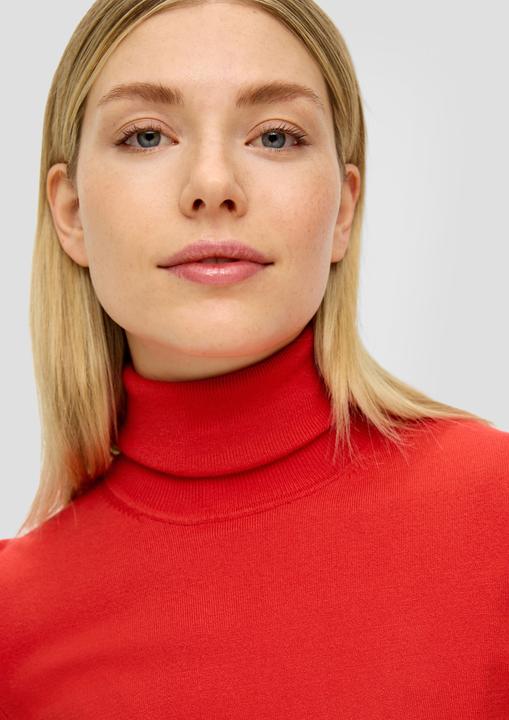 Produktbild s.Oliver Strickpullover Strickpullover mit Rollkragen (46)