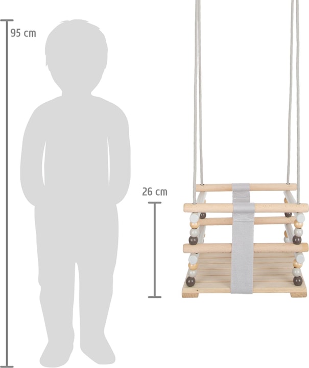 Actual product image small foot Houten Babyschommel Skandi