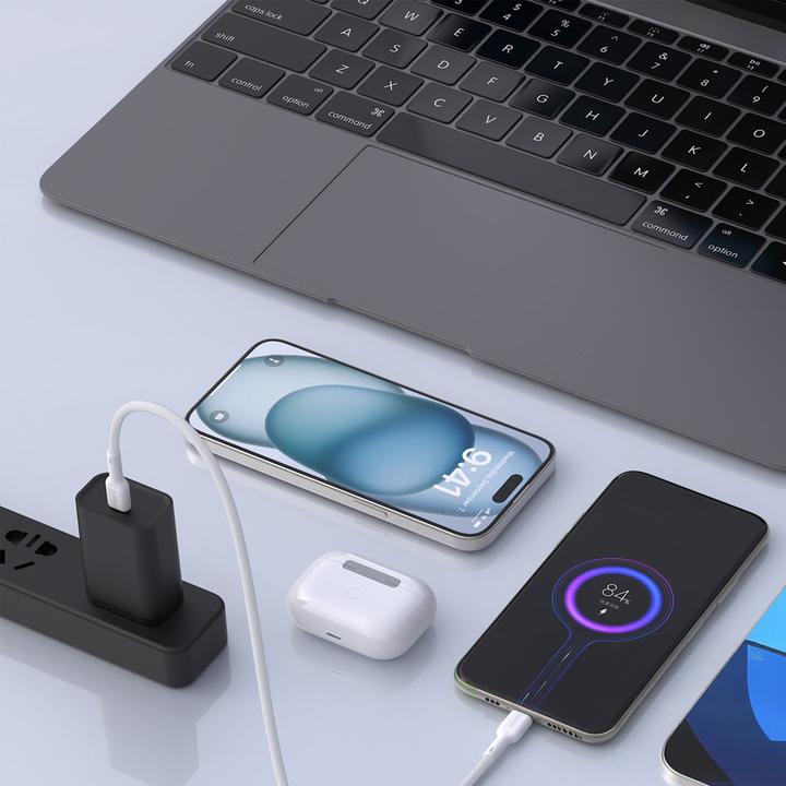 Productafbeelding Dudao L9C Max 240W PD USB-C - USB-C Kabel 1,2m - Weiss (1.20 m, 240 W)