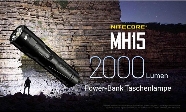 Actual product image Nitecore MH15 (11.70 cm, 2000 lm)