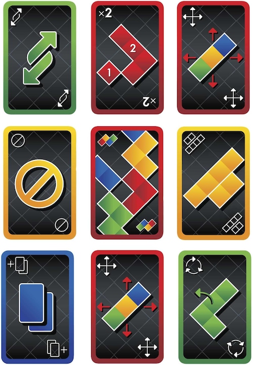 Actual product image Mattel Games Blokus Shuffle: UNO Edition (Dutch, Italian, French, Spanish, German, Russian, Portuguese, Polish)