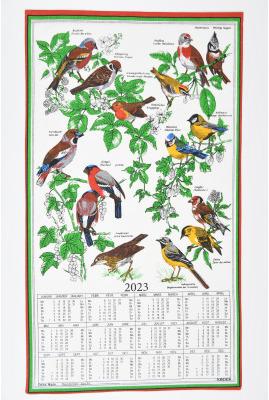 Immagine prodotto Doerig Tessuto Calendario Uccelli 41x69cm (39 x 73 cm)