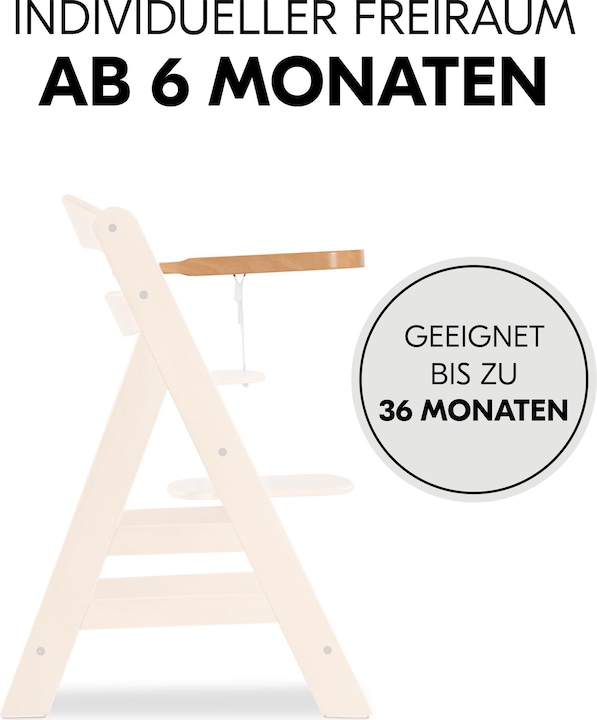 Produktbild Hauck Alpha Wooden Tray Natural