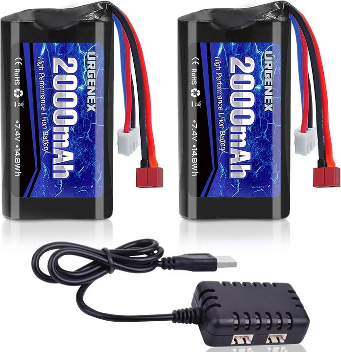 Immagine prodotto Urgenex RC 7.4 V Li-Ion Akku 2000 mAh (7.40 V, 2000 mAh)