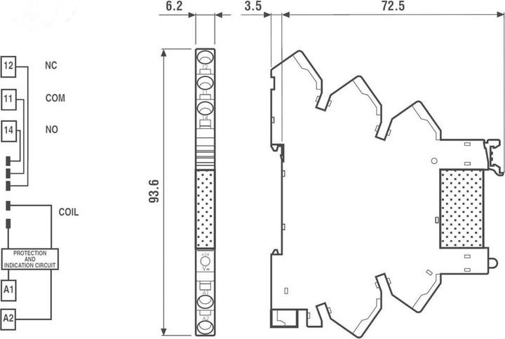Nährwerte und Zutaten Finder Koppelrelais mit Halbleiter 2A 24VDC