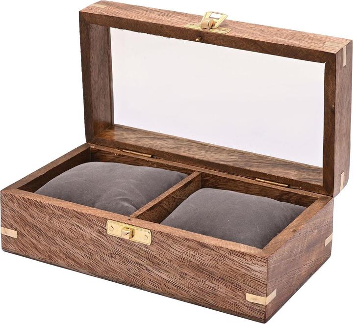 Actual product image Harvey Makin Wooden Watch Duo Storage Box