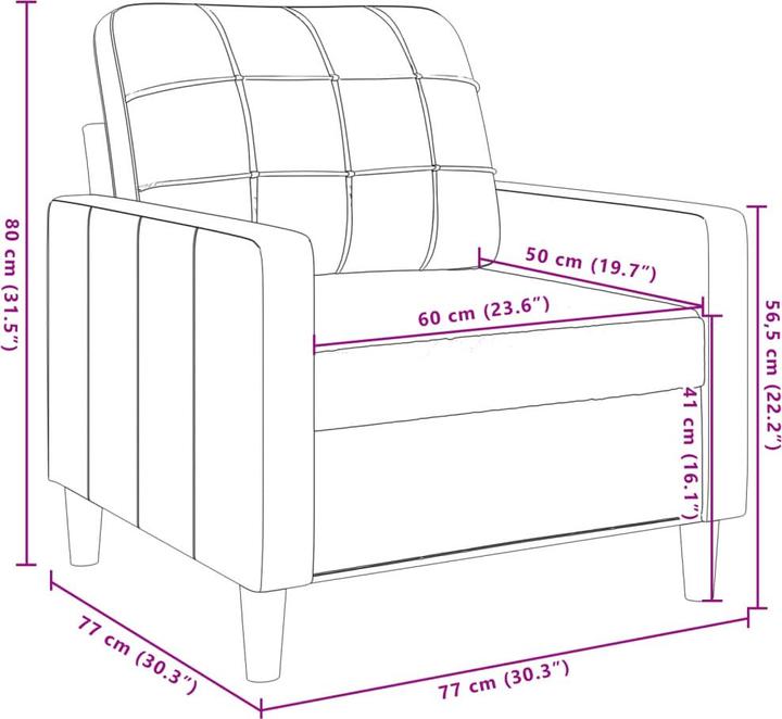 Produktbild vidaXL Sofagarnitur (2-Sitzer, 3-Sitzer)
