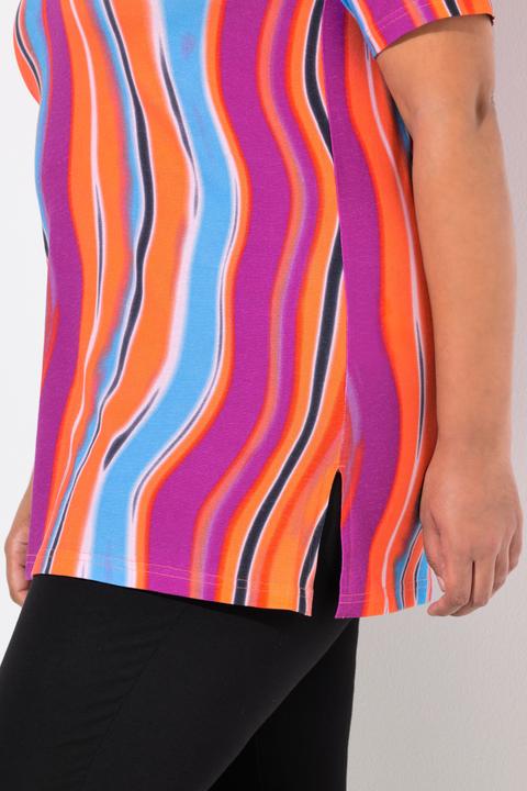 Immagine prodotto Ulla Popken Maglia dal taglio lungo e svasato con scollo a V e mezze maniche (50, 52)
