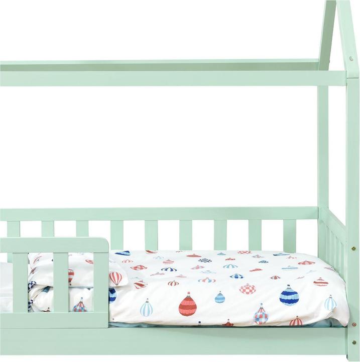 Image du produit Juskys Kinderbett 90x200cm Marli - Mint (90 x 200 cm)