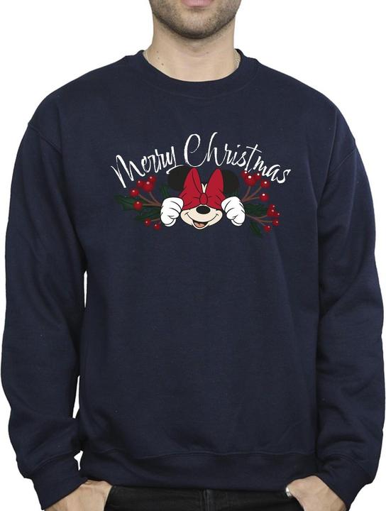 Immagine prodotto Disney Minnie Mouse Christmas Holly Felpa Uomo (S)