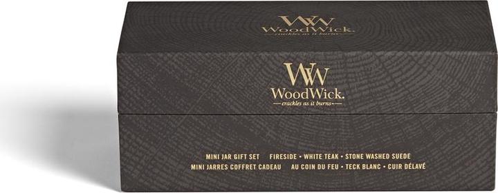 Produktbild WoodWick Giftset 3 Mini Jar Woody (85 g)
