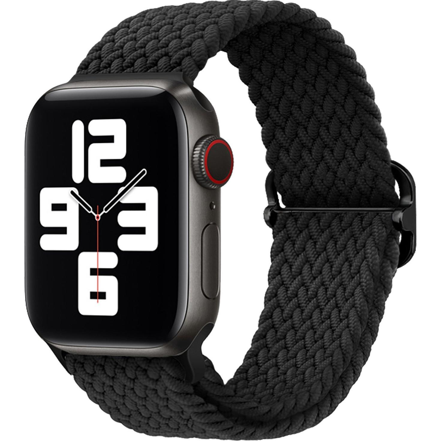 Thumbnail - Strap-it Armband (Nylon, Apple Watch), Uhrenarmband, Schwarz