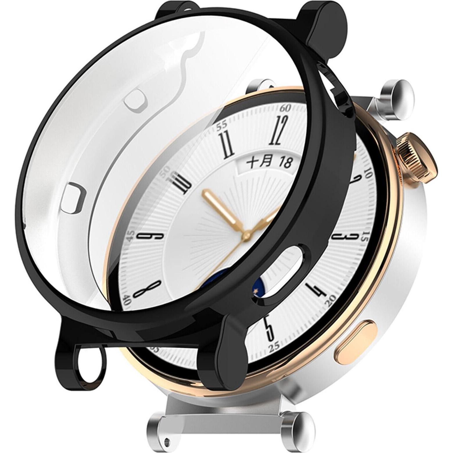 Strap-it TPU Hülle (Silikon, Watch GT), Uhrenarmband, Schwarz