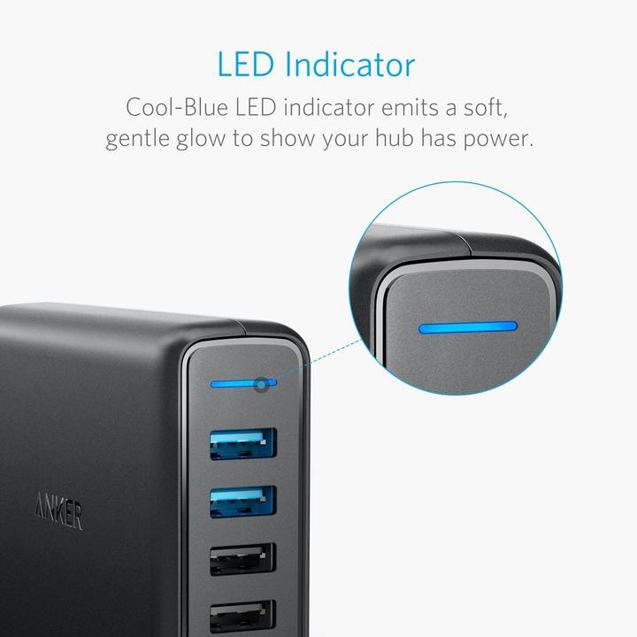Image du produit Anker PowerPort Speed 5 (63 W, 5 ports)