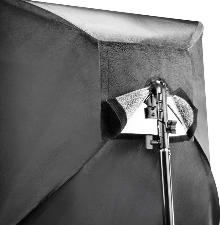 Immagine prodotto Walimex 4f. Supporto flash incl. softbox 60x60cm (Soft box, 60 cm)