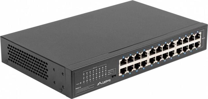 Produktbild Lanberg RSGE-24 Netzwerk-Switch Unmanaged Gigabit Ethernet (10/100/1000) 1U (24 Ports)