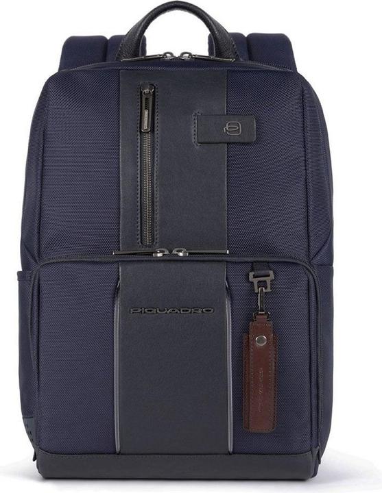 Actual product image Piquadro Recycled fabric laptop backpack with LED light (18 l)