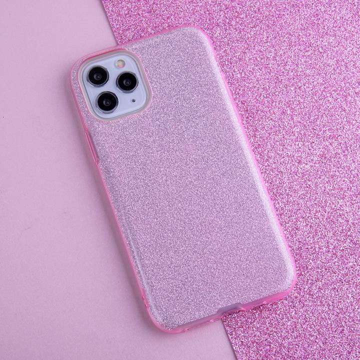 Produktbild OEM Glitter 3in1 Hülle für iPhone 11 Pro rosa (Apple iPhone 11 Pro)