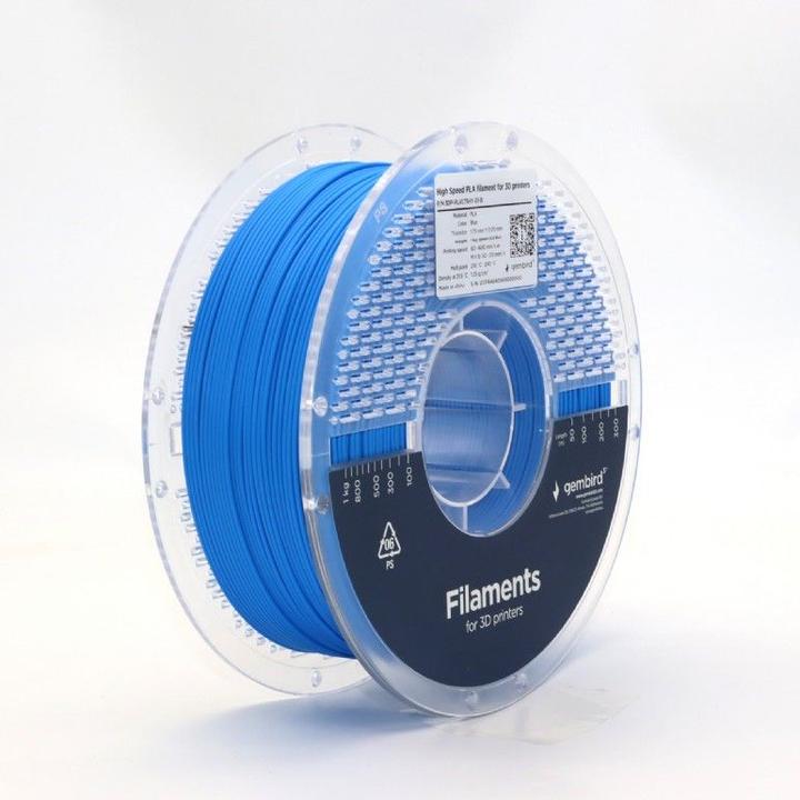 Actual product image Gembird High Speed PLA filament - Bl - 1.75mm - 1 kg (PLA, 1.75 mm, 1000 g)