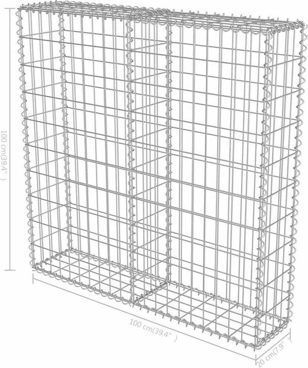 Produktbild vidaXL Gabionenwand