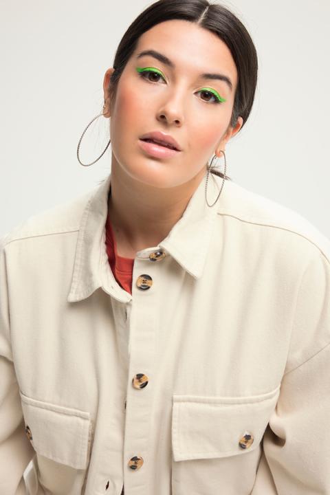 Produktbild Studio Untold Hemdjacke, oversized, Hemdkragen, weiter Langarm (54)