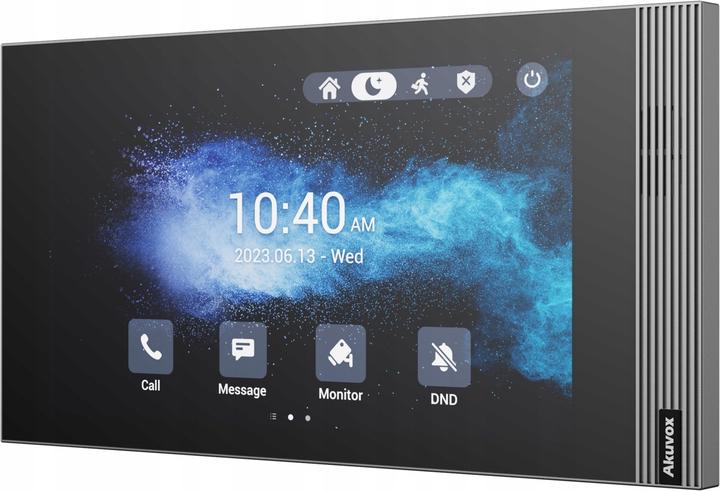 Actual product image Akuvox Indoor station S562 with logo, touch screen, POE (Ethernet)