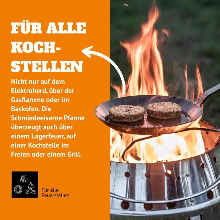 Actual product image Petromax Pan (28 cm, Frying pan, Iron)