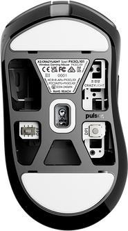 Actual product image Pulsar X3 CRAZYLIGHT Mini Wireless (Jet Black) - Gaming Mus - Optisk - 5 knapper - Sort (Cable, Wireless)