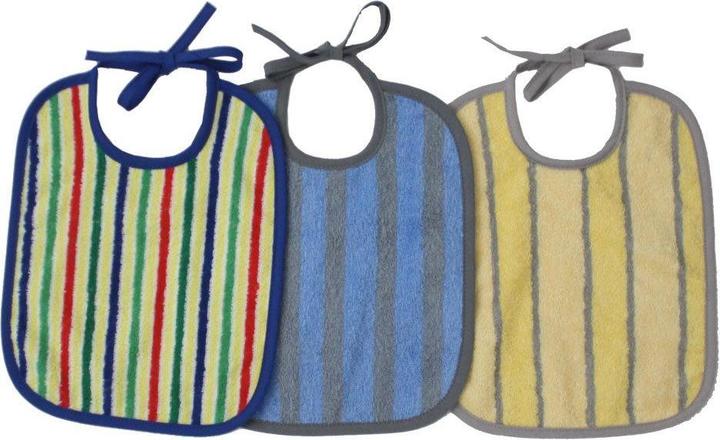 Produktbild Lätzchen Binde-Lätzchen 3er Pack - Streifen Blau