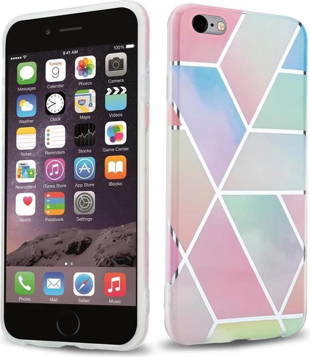 Image du produit Cadorabo Couverture IMD TPU Marbre coloré (Apple iPhone 6 Plus)