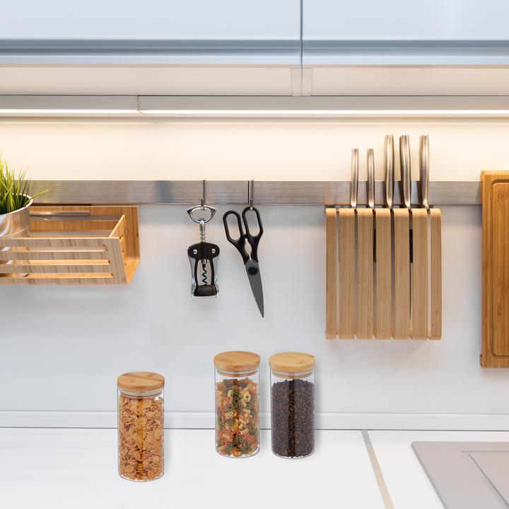 Produktbild Relaxdays 3x Vorratsglas (1.30 l)