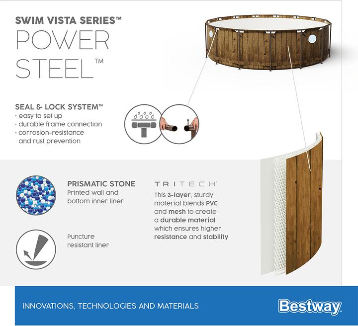 Immagine prodotto Bestway Power Steel Vista (Ø 488 x 122 cm)