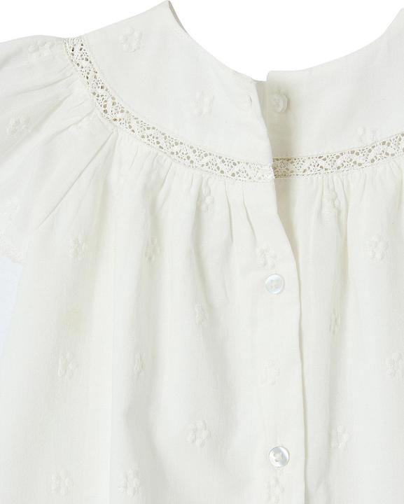 Immagine prodotto Vertbaudet Mädchen Baby-Set: Kleid mit Lochstickerei, Shorts & Haarband (62)