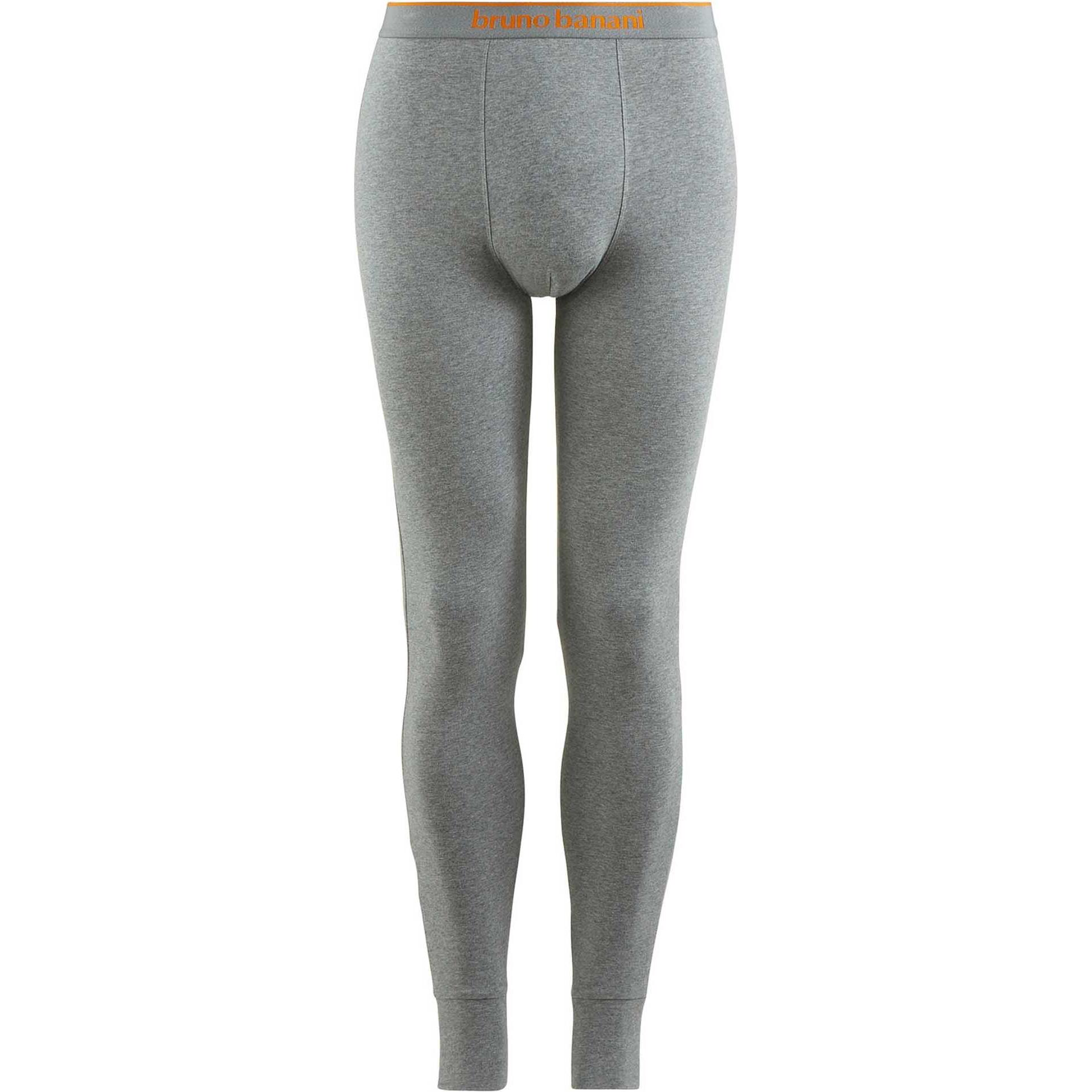 Bruno Banani, Herren, Unterhosen, Lange Unterhose Sportlich Figurbetont, Grau, (XL, Einzelpack)