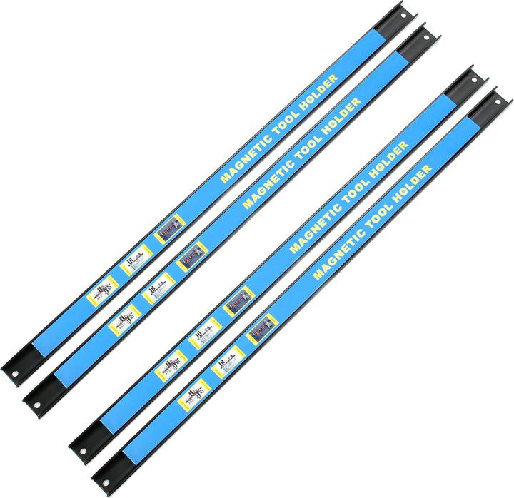 Produktbild Wiltec Magnetleiste 4er Set 61cm Werkzeughalter Werkstatt Schiene Wandhalterung
