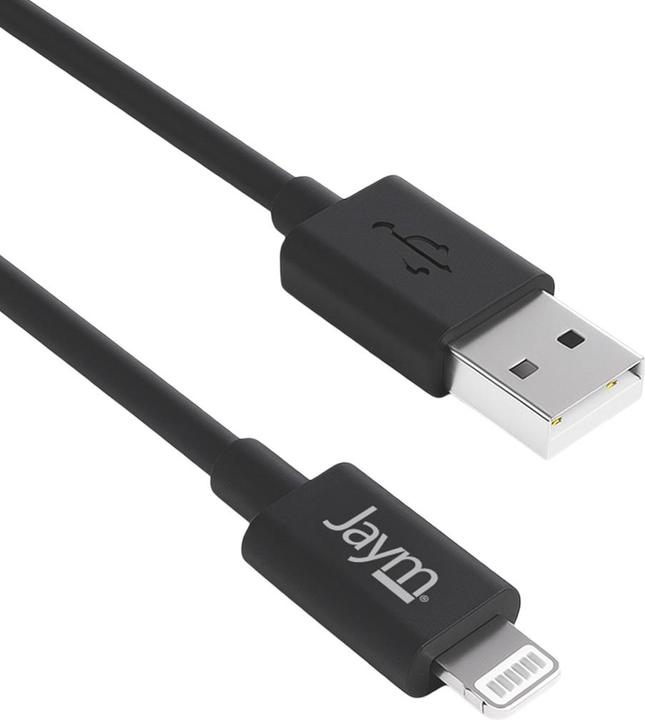 Actual product image Jaym USB to Lightning MFI 2.4A 1M charging and data synchronisation cable (1 m, USB 3.2 Gen 2)