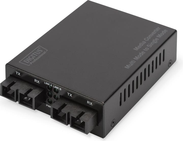 Digitus Gigabit Multimode zu Singlemode Medien Konverter SC zu SC Wellenlänge 850nm 1310nm bis zu 20km üb...