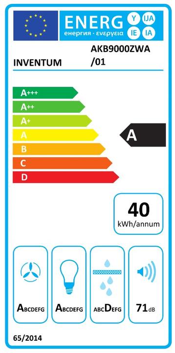 Energie-Label Inventum AKB9000ZWA (AKB9000ZWA) (Wandhaube)