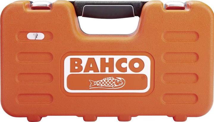 Produktbild Bahco 1/4"- und 1/2"-Steckschlüssel-Satz, metrisch, Doppelsechskant, inklusive Umschaltknarre mit schla (1/2", 1/4")