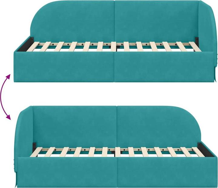 Produktbild vidaXL Eckbettgestell (100 x 200 cm)