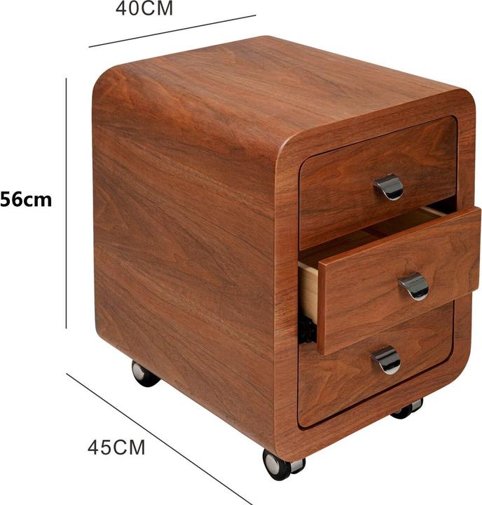 Actual product image Kare Design Rollcontainer Club Walnut