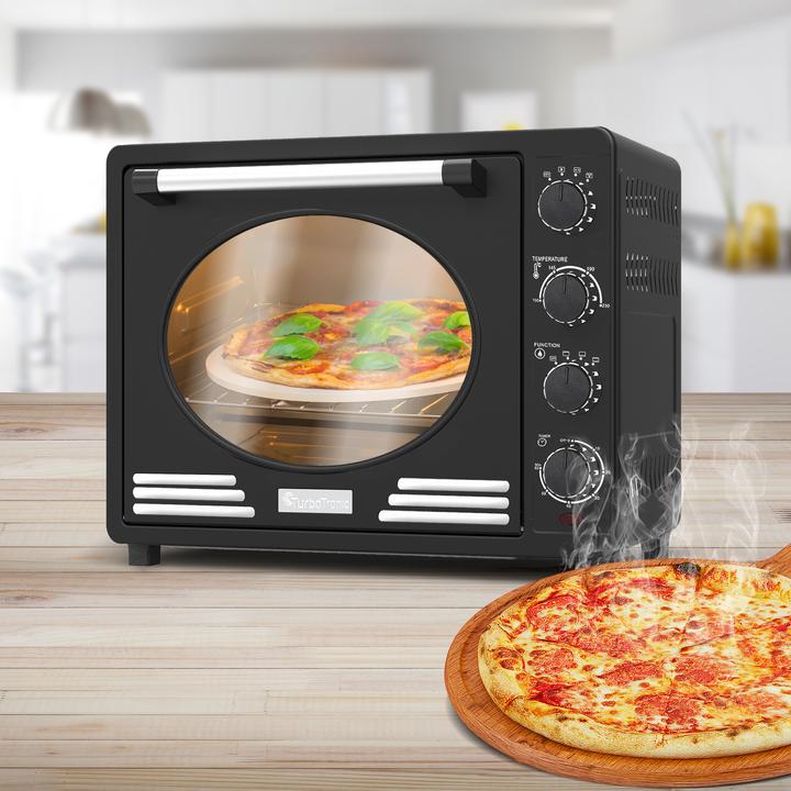 Actual product image TurboTronic By Z-Line EV35R Retro Electric Oven - 35 litre - Zwart